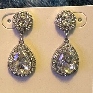 Teardrop Earrings —Pierced